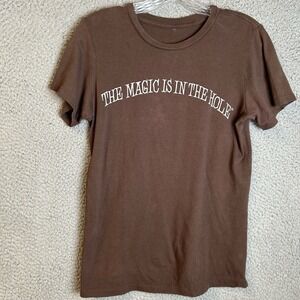VTG Voodoo Doughnut The Magic is in the Hole Women's Sz Large T-Shirt Eugene, OR